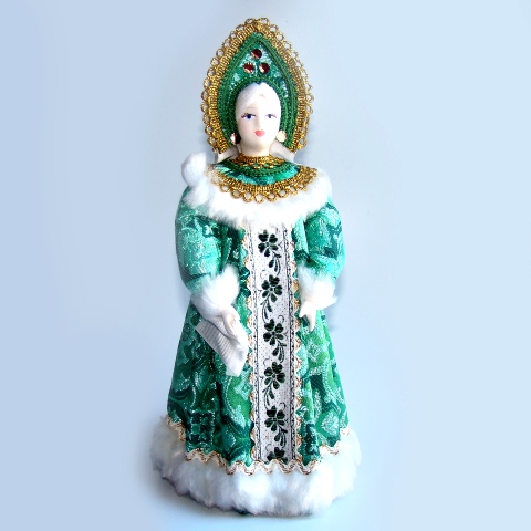 Poupée Russe Ancienne (matriochka) En Porcelaine - Véritable Pièce Vintage - Occasion