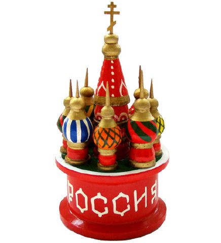 Boite à encens en bois Cathedrale St Basile - Kremlin de Moscou