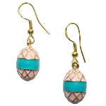 Boucles d'oreilles en forme d'oeuf