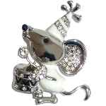 Broche Souris - Musicienne