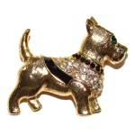 Broche Chien doré - copie Faberge