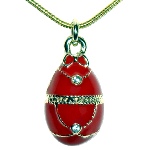 Collier original pour femme - copie pendentif Fabergé