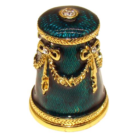 Dé à coudre Original - Noeud Royal Turquoise