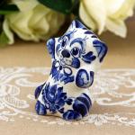 Figurine chat debout en porcelaine russe - Gjel