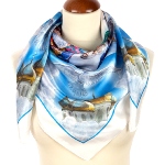 Foulard collection russe en soie - Fête du Baptême