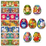 Stickers russe pour Oeufs de Paques 