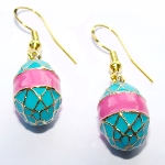 Boucles d'oreilles en forme d'oeuf