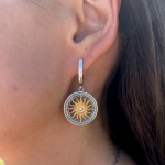 Amulette Soleil - Boucles d'oreilles