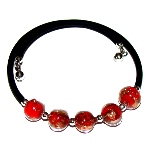 Bracelet en perles rouge Murano