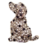 Broche Chien dalmatien - copie broche Faberge