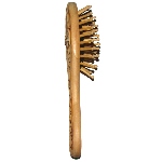 Petite brosse à cheveux en bois - Papillon