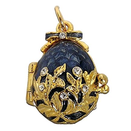 Pendentif chat - oeuf Fabergé style