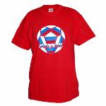 T-shirt a l'inscription RUSSIE couleur drapeau russie