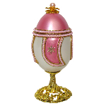 Boite à bijoux oeuf en coquille - inspiration oeuf Faberge
