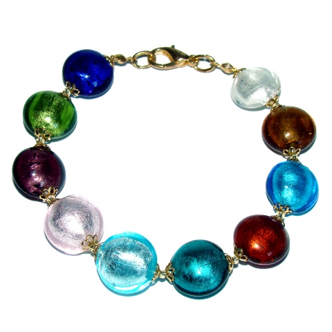 Bracelet Murano - Perles multicolores