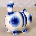 Figurine Chat rigolo en ceramique