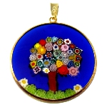 Pendentif Arbre de vie Murano