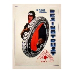 Affiche soviétique des pneus URSS