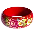 Bracelet russe en Bois peint