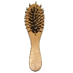 Petite brosse à cheveux en bois - Papillon