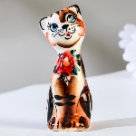 Figurine chat en porcelaine