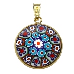Pendentif Murano Millefiori
