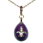 Pendentif fleur de lys - Oeuf-pendentif