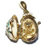 Petit ours - Pendentif Oeuf style Fabergé