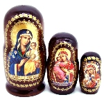 Poupée Russe avec icônes - Icônes Sainte Vierge