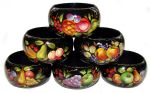 Rond de serviette en bois - Fruits