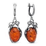 Boucles d'oreilles en Ambre