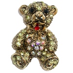 Broche Ours en strass