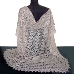 Châle russe - Coeurs