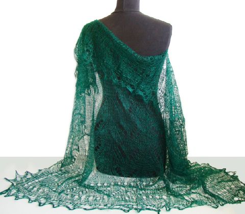 Châle Vert tricote