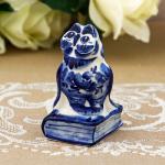 Chouette Figurine Statuette en porcelaine Gzhel