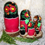 Grande Matriochka - Poupee russe a tresse