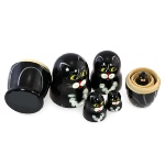 Matriochka Chat noir - Poupee Russe