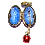 Pendentif Coccinelle -  Oeuf Fabergé copie