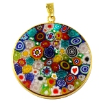 Pendentif Murano Millefiori