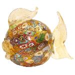 Poisson en verre décoration, collection Murano en verre soufflé