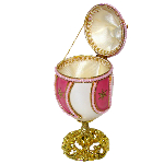 Boite à bijoux oeuf en coquille - inspiration oeuf Faberge