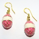 Boucles d'oreilles en forme d'oeuf