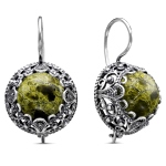 Boucles d'oreilles en Serpentine