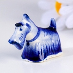 Figurine chien Terrier écossais en porcelaine
