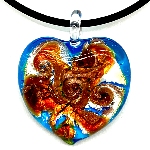 Coeur Murano - Pendentif 