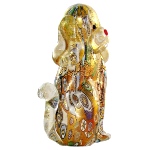 Figurine chien en verre Murano authentique - Murrine et Or