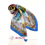 Foulard collection russe en soie - Protection de la Sainte Vierge Marie