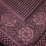 Foulard russe motif fleurs