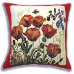 Housse de coussin Fleurs de pavots