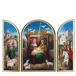 Icône de la Nativité du Christ - Triptyque